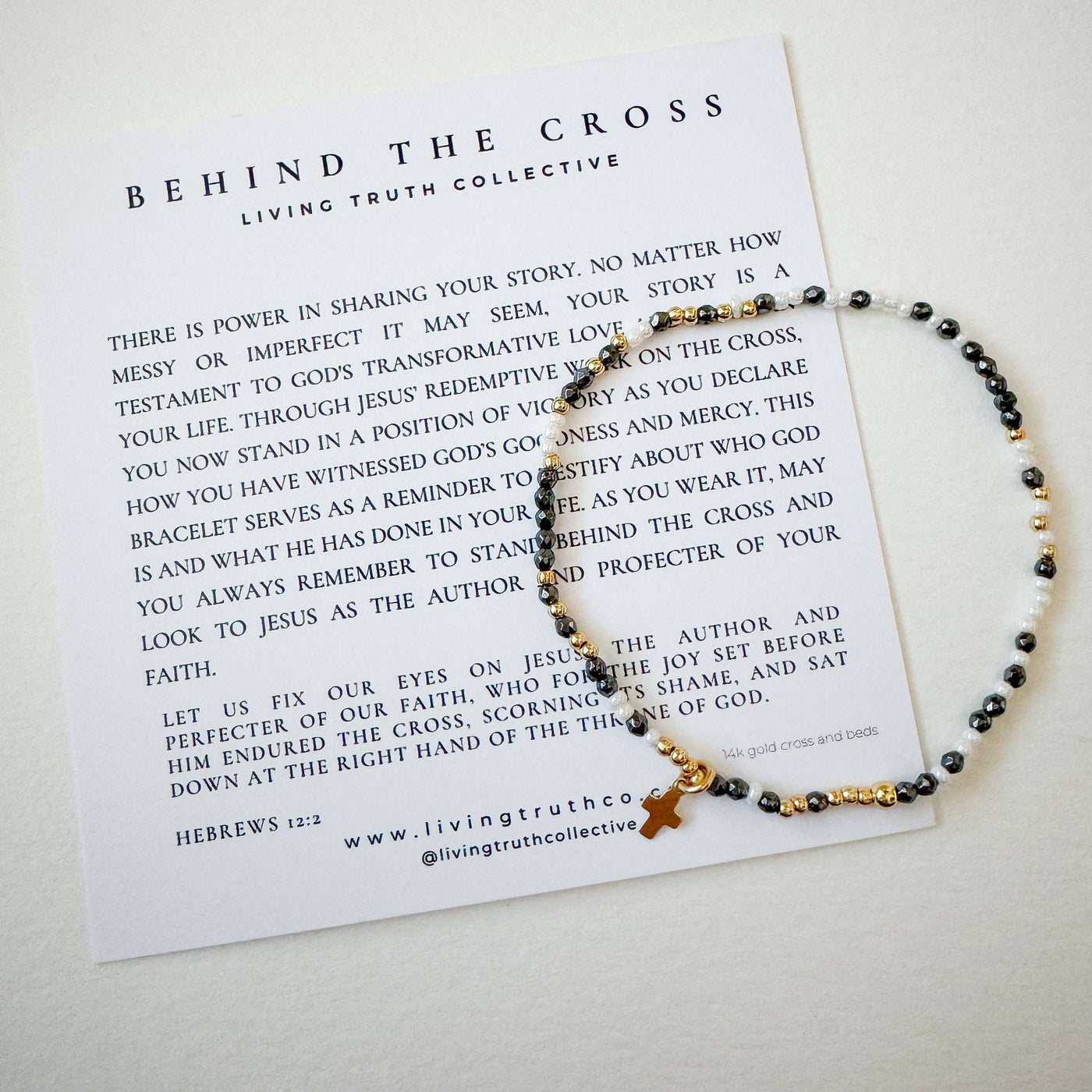 Living Truth Collective - Behind The Cross - Pewter