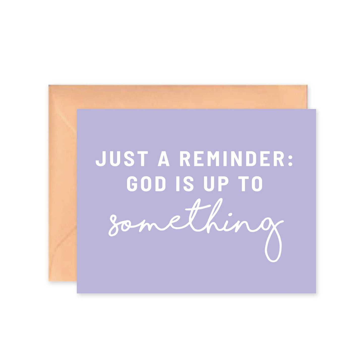 God Is Up To Something Purple Greeting Card | Fruit of the Vine Boutique 