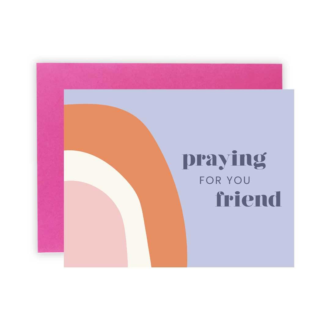 Praying for You Rainbow Greeting Card | Fruit of the Vine Boutique 