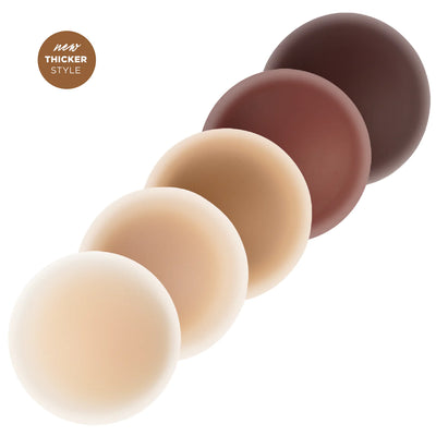 Silicone reusable sticky nipple covers - all colors available