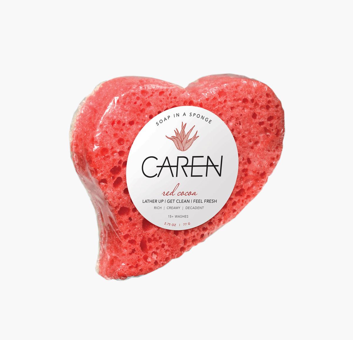 Red red cocoa scented soap sponge