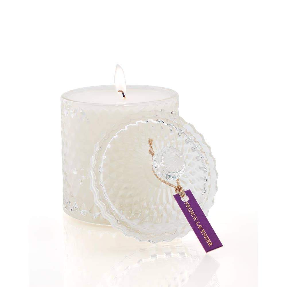 French Lavender Crystal Candle by Shelley Kyle - Fruit of the Vine