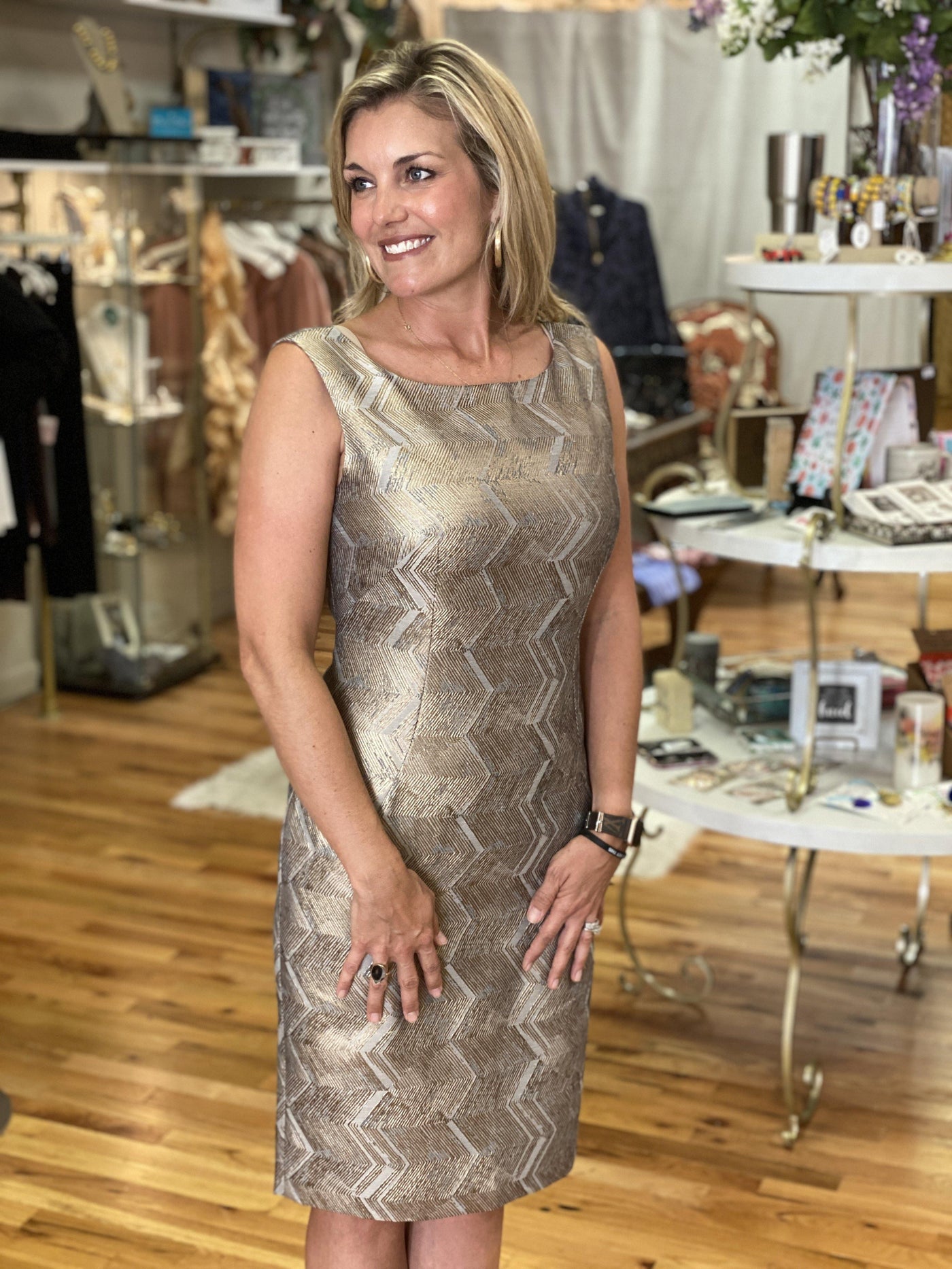Molly Bracken Gold Dress Large Molly Bracken Gold Dress Large