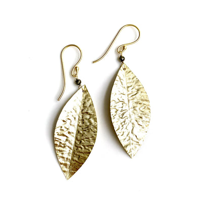 Gold Cabo Leaf Earrings | Erin Gray | Fruit of the Vine Boutique 