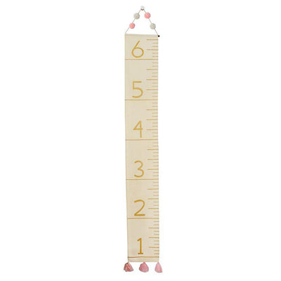 Children's Growth Chart in Pink and Gold - Fruit of the Vine