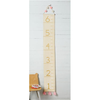 Children's Growth Chart in Pink and Gold - Fruit of the Vine