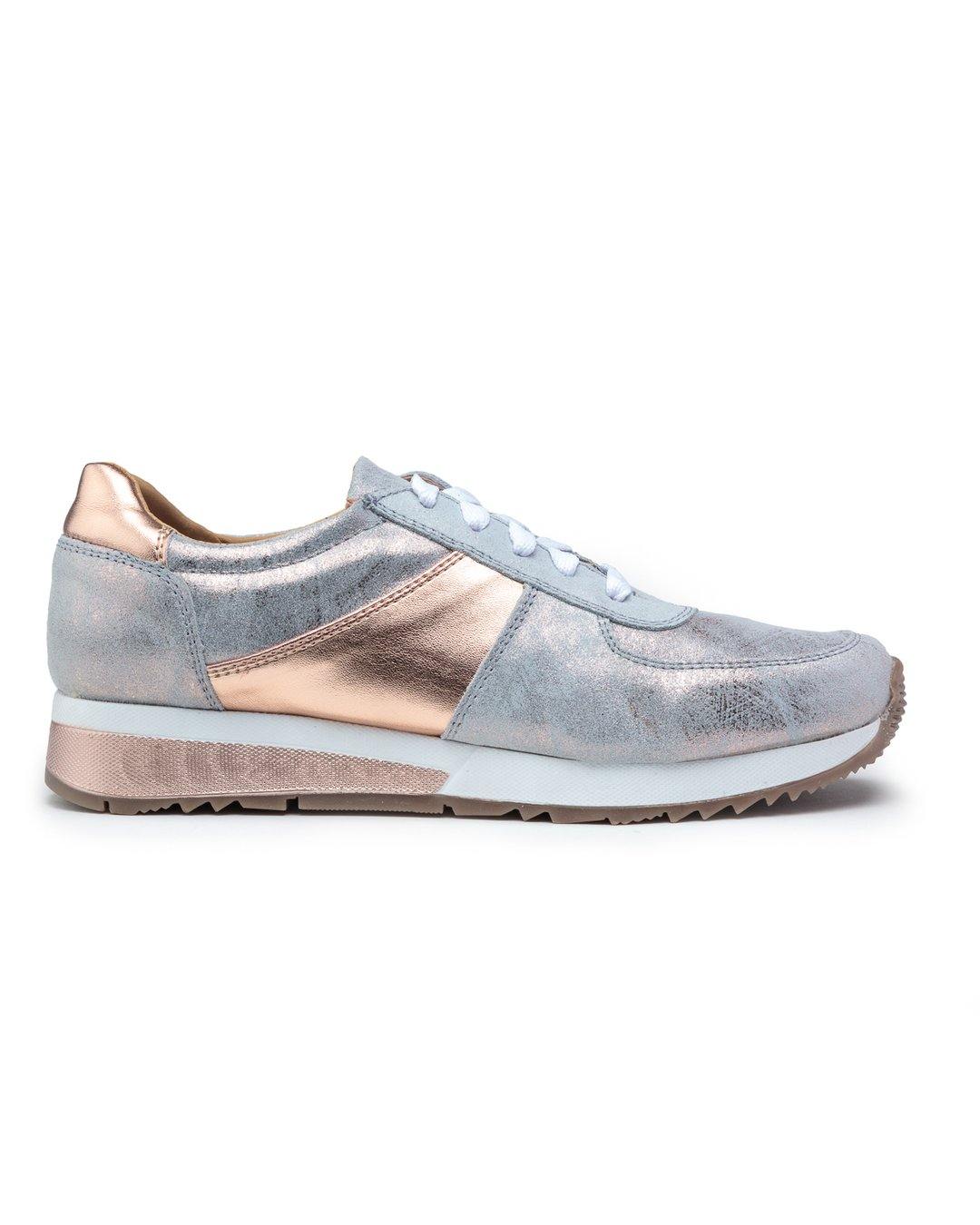 Holly Sneakers in Rose Gold | CoFi Leathers | Fruit of the Vine Boutique 
