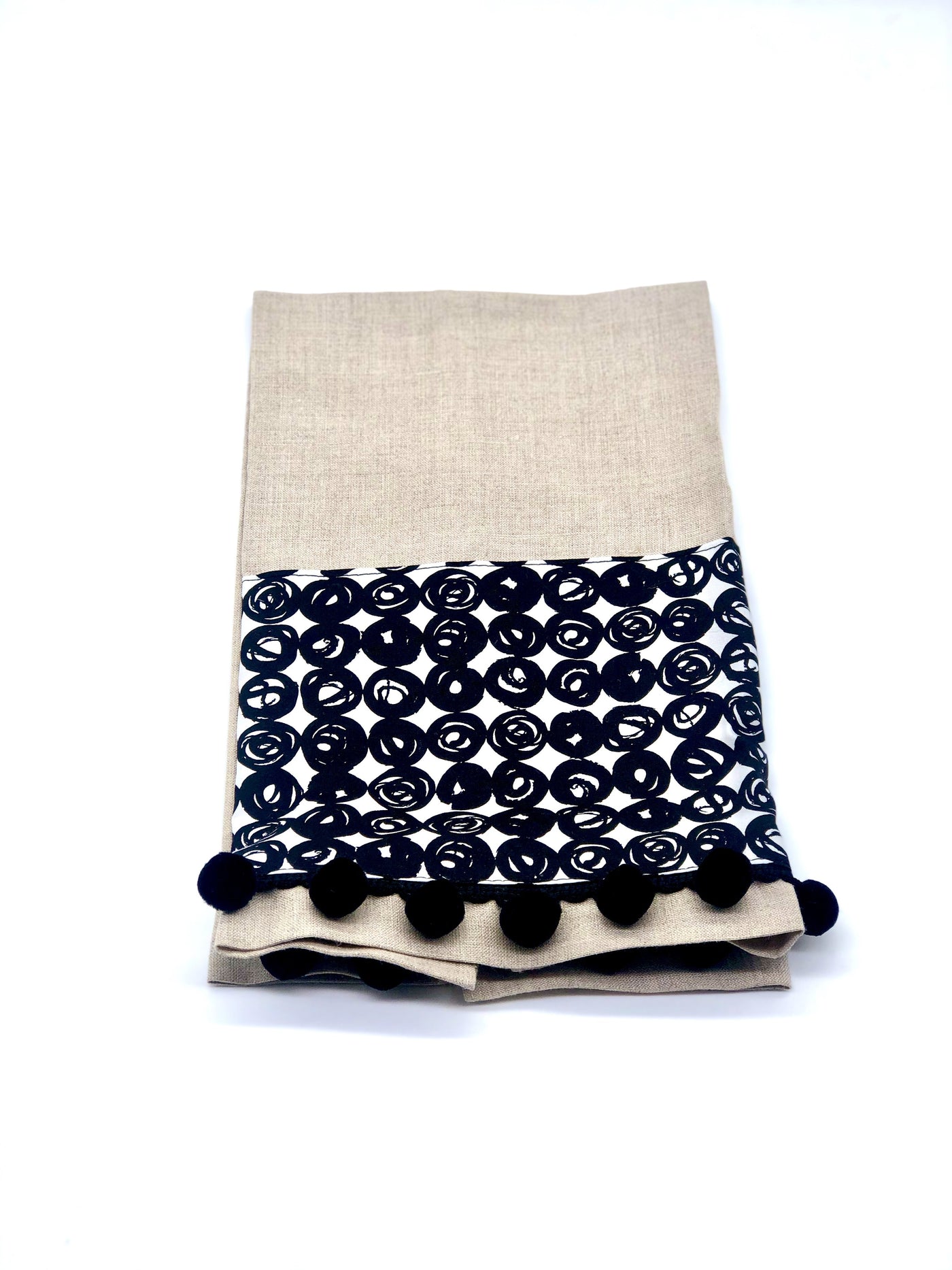 Oatmeal Linen Guest Towels - Fruit of the Vine