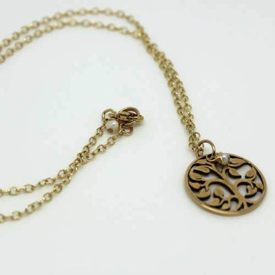Brass Tree of Life Necklace - Fruit of the Vine