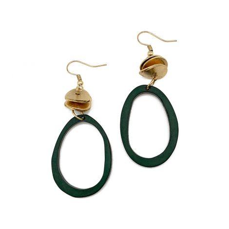Omala Beads and Hoop Earrings | Fruit of the Vine Boutique 