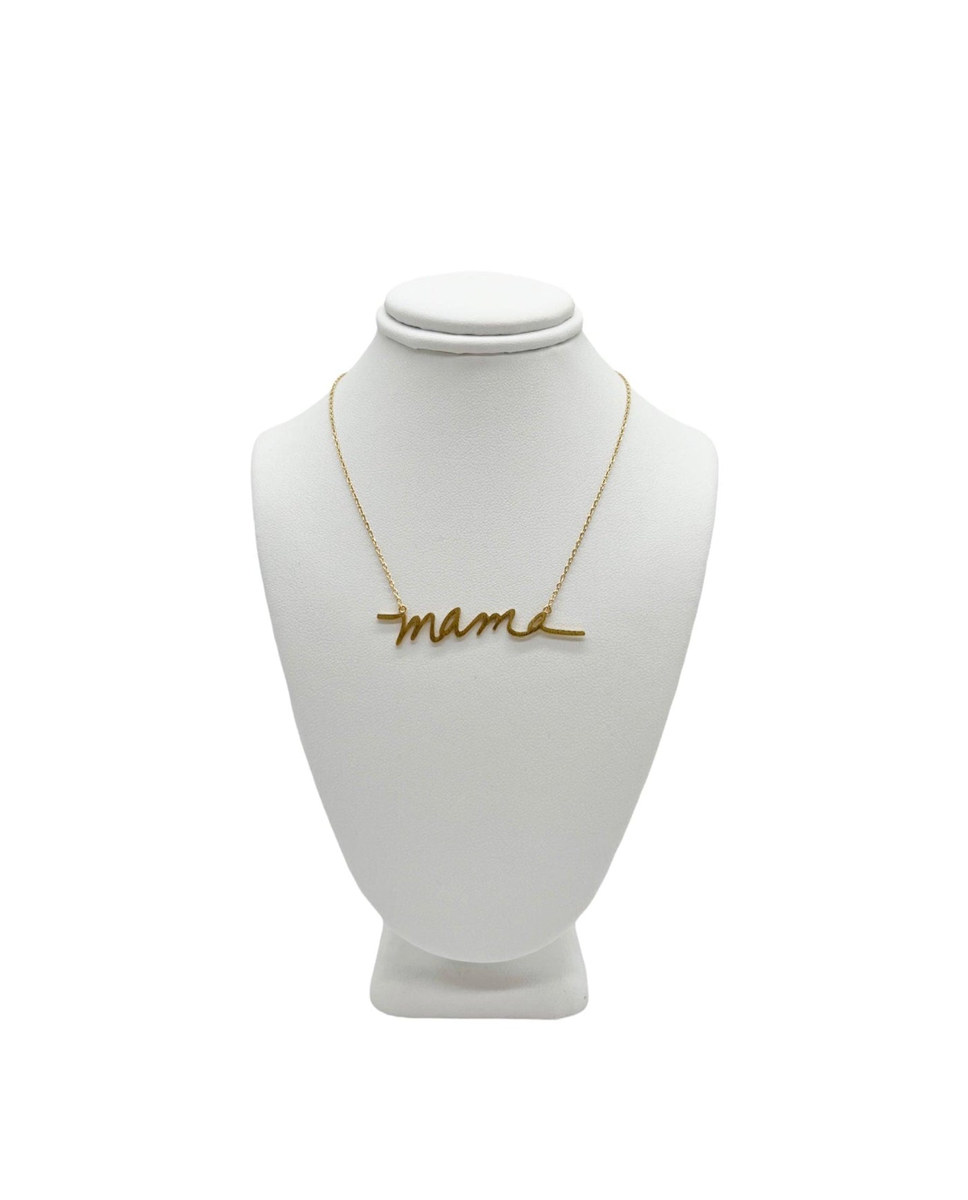 Large Mama Signature Necklace in Gold | Fruit of the Vine Boutique 