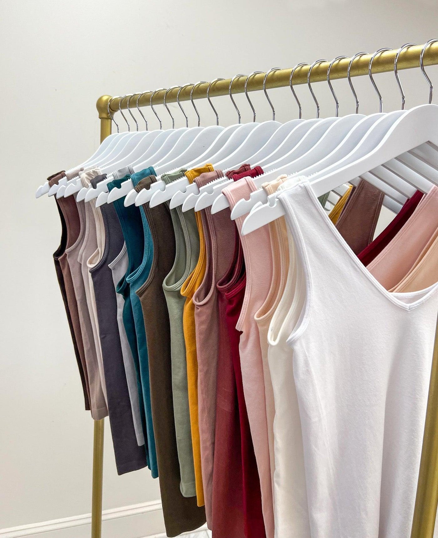 Allcolor ways of the reversible tanks tops at Fruit of the Vine