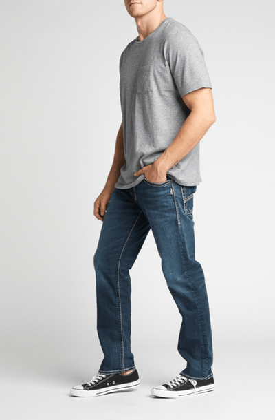 Eddie Relaxed Fit Tapered Leg Jeans - Fruit of the Vine