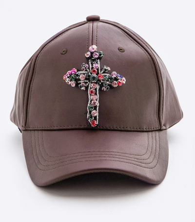 Rhinestone Cross Hats | Fruit of the Vine Boutique 