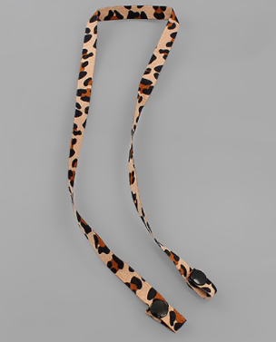 Leopard Print Fabric Mask Holder | Fruit of the Vine Boutique 
