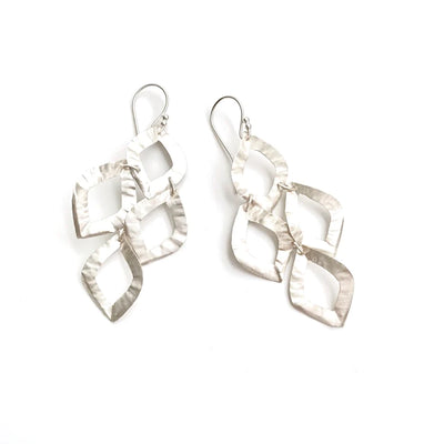 Silver cabo iris earring