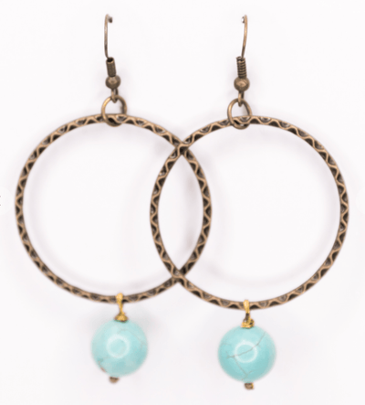Olivia Turquoise Earrings | Fruit of the Vine Boutique 