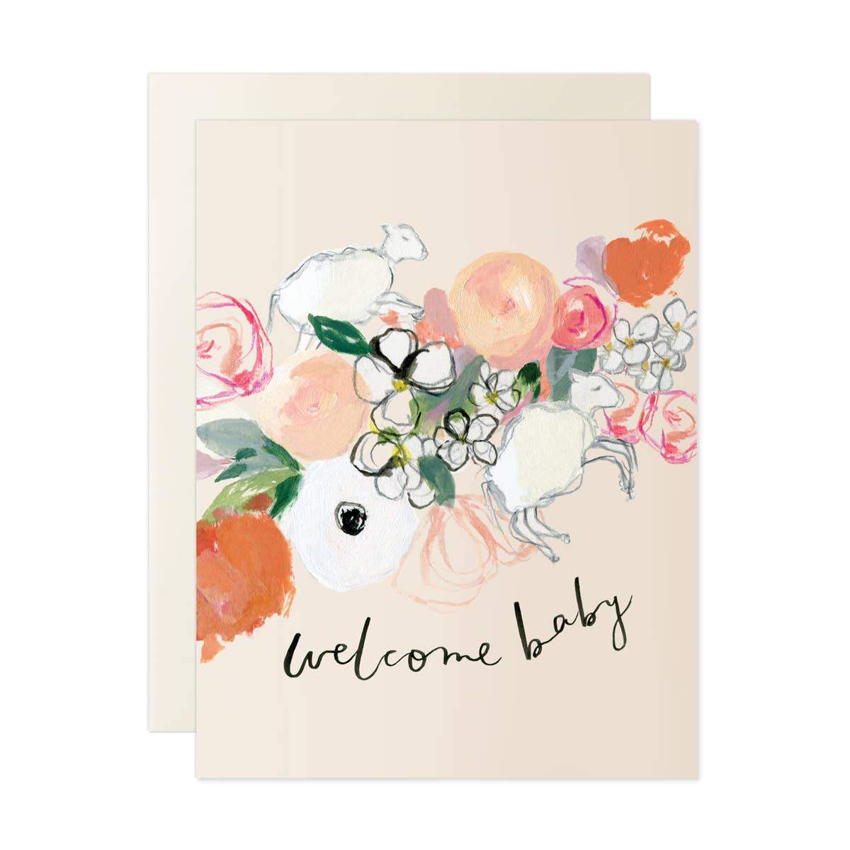 Lamb Welcome Baby Card - Fruit of the Vine