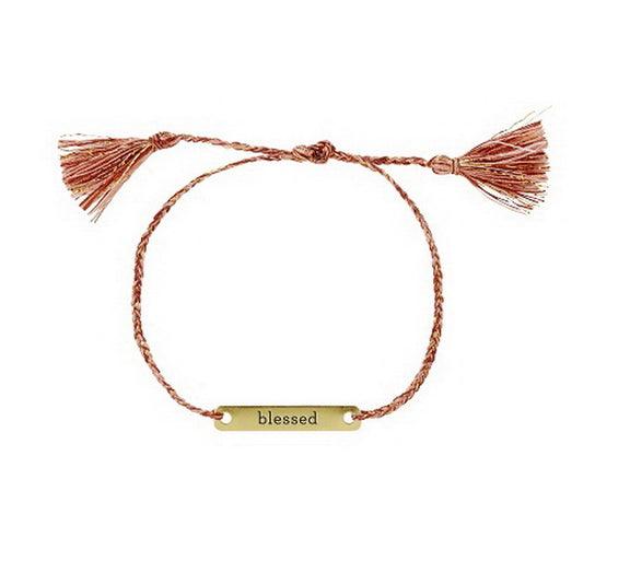 Blessed braided thread bracelet