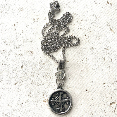 VB&CO Designs Handmade Jewelry Serenity Cross - Silver