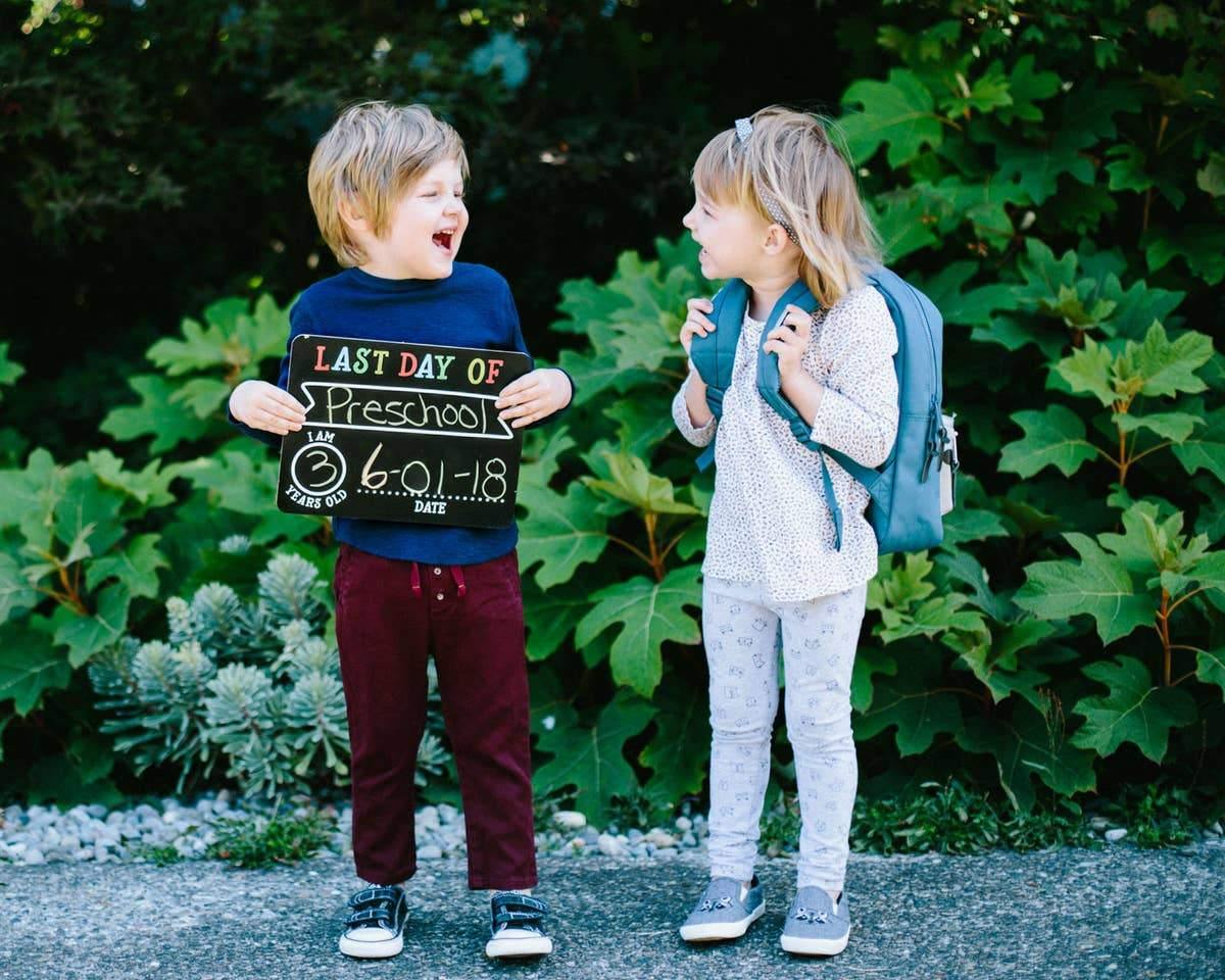 First and Last Day of School Chalkboards | Fruit of the Vine Boutique 