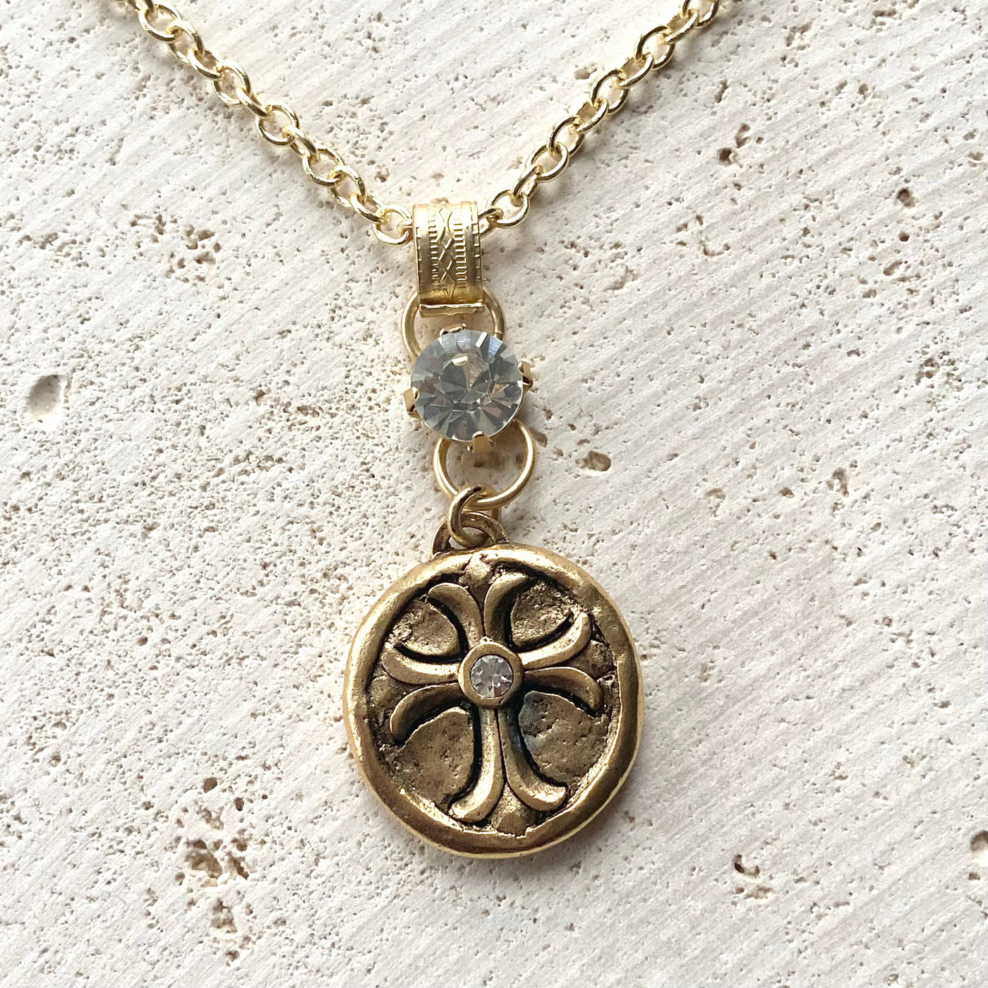 VB&CO Designs Handmade Jewelry Vintage Prayer Necklace