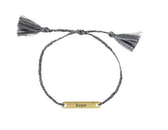 Hope braided thread bracelet