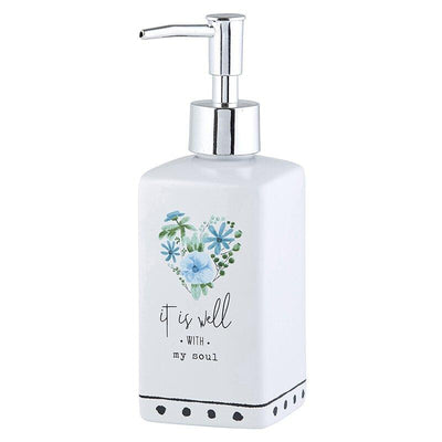 It is well with my soul decorative soap dispenser