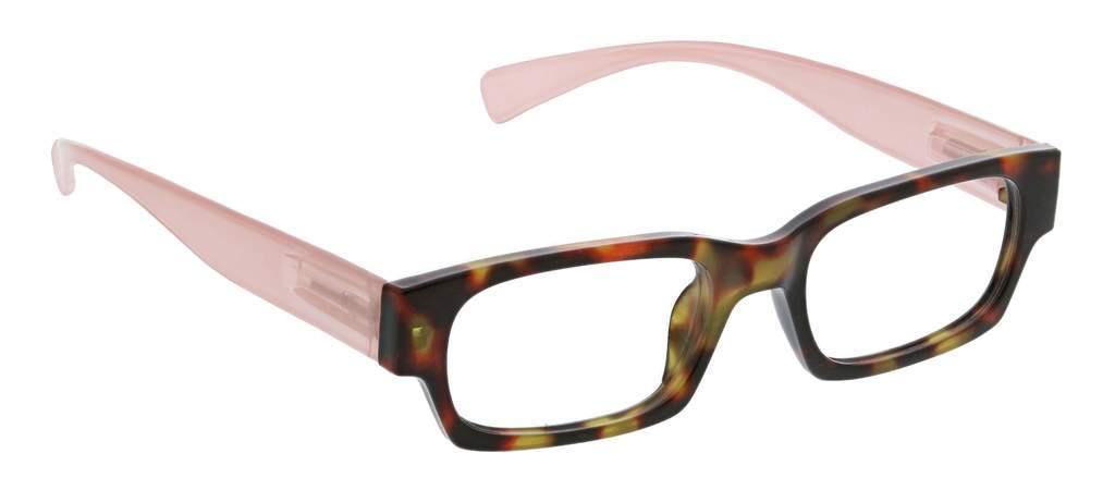 Tortoise frames with pink arms