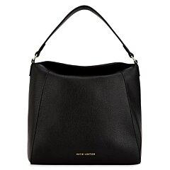 Black fold over top handbag