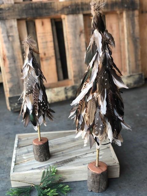 Feather Christmas Trees | Fruit of the Vine Boutique 