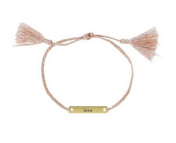 Love braided thread bracelet