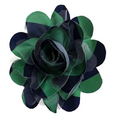 Harvey Green and Blue Dog Collar Flower | Fruit of the Vine Boutique 