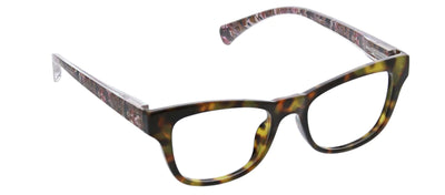 Tortoise frames with dark floral arms